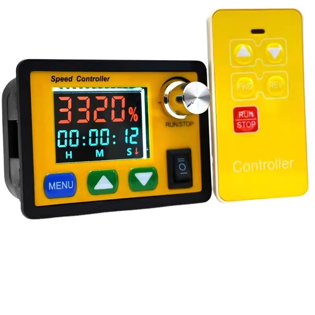 DC6-55V 30A PWM Motor Speed Controller Wireless Remote Control Motor Governor Intelligent Display Tachometer Forward Reverse