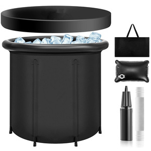 Expédition d'usine <span class=keywords><strong>Baignoire</strong></span> Pliante Adulte <span class=keywords><strong>Seau</strong></span> De Bain Ovale Portable avec Couvercle pour Bain D'eau Froide ou <span class=keywords><strong>Seau</strong></span> De Bain Glacé pour Bébés - Product Image 1