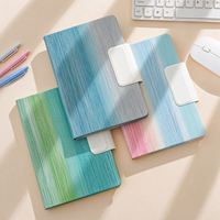 Carnet A5 personnalisé à dégradé de couleurs avec fermeture magnétique, journal en papier épais avec marque-page en ruban, carnet de notes pour le bureau et les affaires