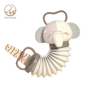 Jouets musicaux pour tout-petits Anime Cartoon Elephant Pull String Baby Toys Accordéon Musical Set Toys for Children - Product Image 1