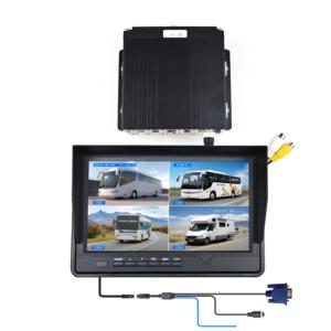 7-10-inch IPS Touch Screen 232 <strong>VGA</strong> Interface MDvr Driving Loop Recorder <strong>Dash</strong> <strong>Cam</strong> with 4*720P Waterproof Back up Rearview Camares