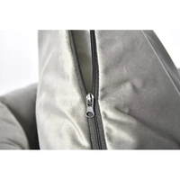 Lit pour chien confortable en velours capitonné, luxueux, portable, avec coussin amovible