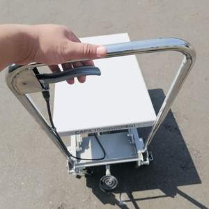 100กิโลกรัมแบบพกพาคู่มืออลูมิเนียมไฮดรอลิตารางยกขากรรไกร,ไฮดรอลิยกคู่มือยกตารางรถเข็น - Product Image 4