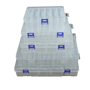 Transparent Plastic <b>Storage</b> <b>Box</b> With Compartments For Jewelry Beads Organization Desktop Organizer <b>Small</b> Parts Container - Product Image 5