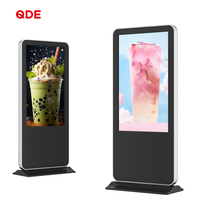QDE Pantalla Táctil HD de 32/43/50/55/65 Pulgadas para Exteriores, Elevador, Piso Vertical, Montaje en Pared, Máquina de Publicidad, Red de Pantallas