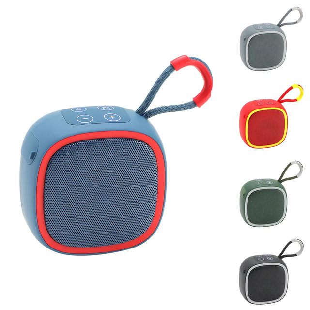 High Quality Mini Wireless Speaker Portable Entertainment Leisure Home Speaker Black Red Custom Logo