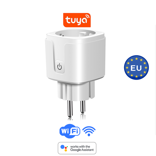 EU Plug 16A 220V Electric Wireless Smart Power Plug Energy google Alexa Voice Control US Mini WiFi Smart Plug Socket