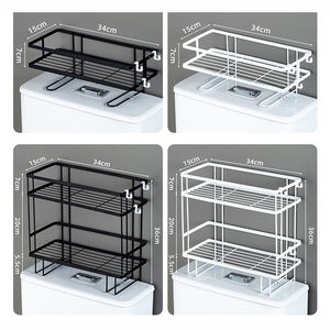 Organizador de Baño de 2 Niveles, Fácil de Instalar, Sin Necesidad de Taladrar ni Atornillar, Almacenamiento para Baño - Product Image 2