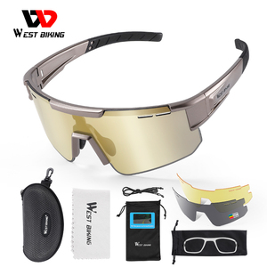 <span class=keywords><strong>Gafas</strong></span> de <span class=keywords><strong>Ciclismo</strong></span> WEST BIKING con Marco Grande, 3 <span class=keywords><strong>Colores</strong></span> con Lentes Intercambiables, <span class=keywords><strong>Gafas</strong></span> de Sol Polarizadas Fotocromáticas con Protección UV400 para Bicicleta - Product Image 3