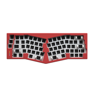 <span class=keywords><strong>Clavier</strong></span> mécanique Weikav Record 66 <span class=keywords><strong>ALice</strong></span> en aluminium, 68 touches, rétroéclairage RVB, structure de joint personnalisée, ergonomie - Product Image 1