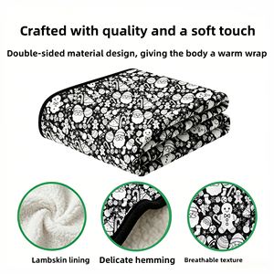 Coperta Personalizzabile Fai-da-Te da Colorare in Poliestere con <span class=keywords><strong>Disegni</strong></span> Floreali, Coperta Calda Invernale per Bambini - Product Image 2