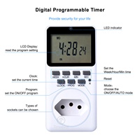 Enchufe Digital Programable de 220V con NFC de 10A, con Temporizador de Luz en el Enchufe