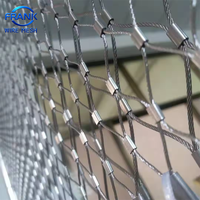 Filet de protection antichute en câble d'acier inoxydable flexible pour façade, maille de câble métallique, décoration architecturale