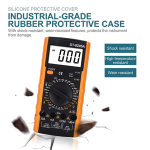 Dt9205a ดิจิตอลมัลติมิเตอร์3หลัก1000V 20A ปิดเครื่องอัตโนมัติสมาร์ทมิเตอร์พร้อมตัวบ่งชี้แบตเตอรี่ต่ำตัวเครื่องพลาสติก - Product Image 2