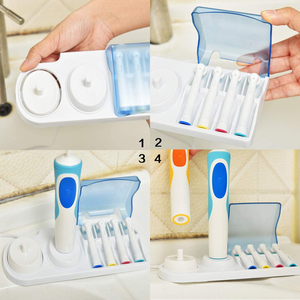 Support de chargeur pour tête de brosse à dents électrique, support en plastique pour <span class=keywords><strong>Oral</strong></span> <span class=keywords><strong>B</strong></span> avec couvercle anti-poussière - Product Image 3