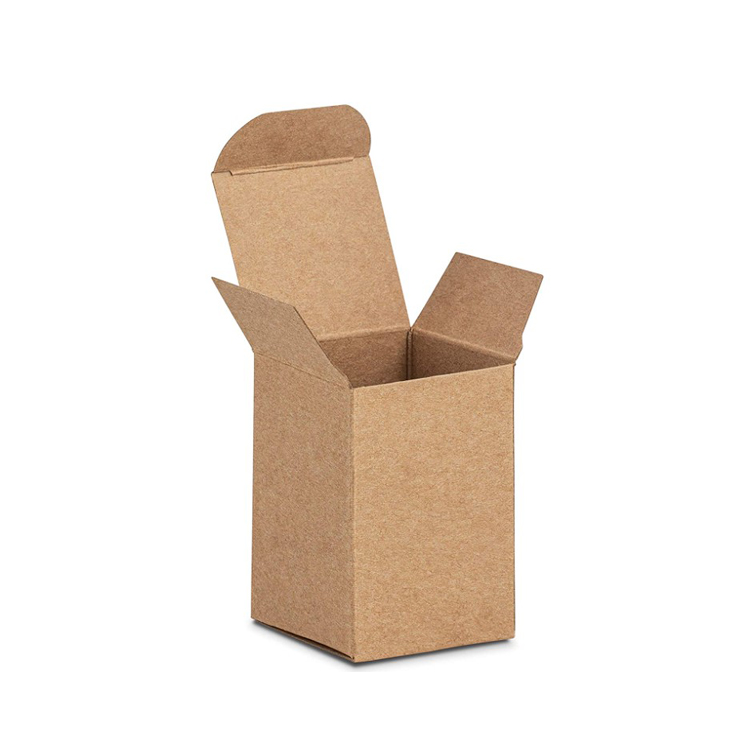Small Tuck End Plain kraft Brown cardboard Box Packaging FSC Eco Packaging