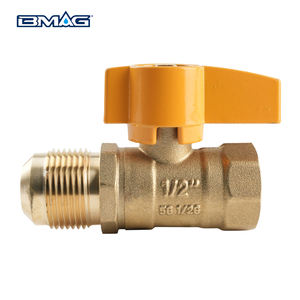 High Quality CSA Fip*Flare Natural Brass Gas <strong>LPG</strong> Ball <strong>Valve</strong> - Product Image 1