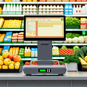 Terminal de point de vente tactile Android 15,6 pouces pour Windows ou Android avec balance intégrée pour légumes et fruits - Product Image 4