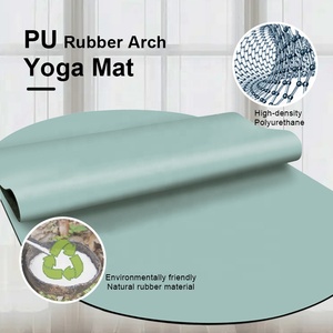 Tapete de <span class=keywords><strong>Yoga</strong></span> Personalizado Sansd en Azul, Verde, Negro y Beige, de 5mm, con Forma de Cápsula, Curva, Arco, Óvalo, Píldora, Puente de PU, Doble Arco - Product Image 2