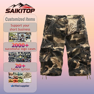 Pantalons cargo robustes, vêtements de travail, pantalons cargo pour hommes, shorts multi-poches, shorts décontractés sous le genou, shorts de randonnée d'été - Product Image 1