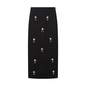 PB & ZA verano Mujer 2 piezas 2025 moda espalda descubierta hendidura vestido largo conjunto Vintage camisetas sin mangas mujer + falda Midi traje de mujer - Product Image 4