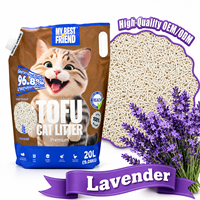 Tofu Kedi Kumu Lavanta Kokulu Hızlı Emici Sıkı Katı Topaklar Yapışmaz Düşük Kalıntılar Üreticiden Doğrudan Hızlı Teslimat