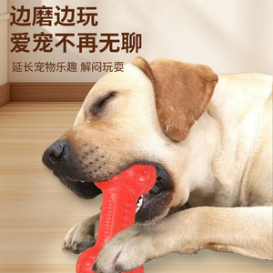 Jouets pour animaux de compagnie, os pour chiens et chats, jouet à mâcher durable avec fonction sonore, étanche, fonctionnement manuel - Product Image 4