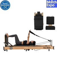 Lit de Pilates pliable en bois d'érable à résistance réglable, de haute qualité et durable, pour la maison et l'usage en studio