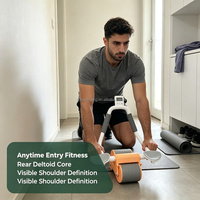 Rouleau abdominal multifonctionnel minceur à rebond automatique pour hommes et femmes adultes, pour le remodelage de la taille