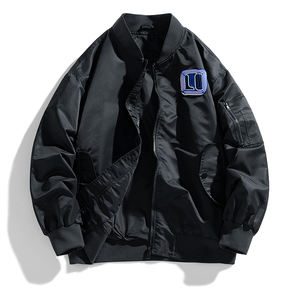 Logotipo personalizado de Europa y los Estados Unidos en primavera y otoño, nuevo uniforme de béisbol, chaqueta voladora delgada de tendencia informal para hombres - Product Image 1