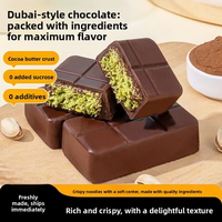 Chocolate Artesanal Exótico de Dubái al Por Mayor, Barra de Chocolate Sólido de Alta Calidad con Sabor a Pistacho