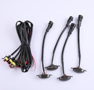 4 pièces, feux de calandre universels pour voiture, feux de jour à LED, feux de brouillard jaunes et blancs - Product Image 5