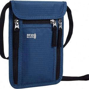 Free Sample Custom Waterproof RFID Blocking <b>Money</b> <b>Belt</b> Travel Wallet Passport Holder - Product Image 5