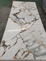 Panneaux muraux en bambou carbonisé effet marbre brillant, série haut de gamme, prix de gros, pour la décoration intérieure.