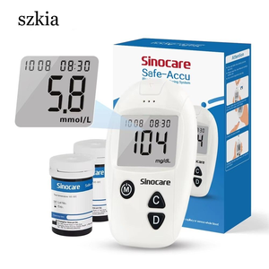 Monitor de Glucosa en Sangre <span class=keywords><strong>Sinocare</strong></span> Codefree, Medidor de Glucosa en Sangre, Máquina de Prueba de Diabetes con 50 Tiras Reactivas - Product Image 1
