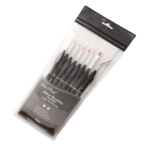 Zhuting Lot de 10 pinceaux miniatures Pinceaux en nylon pour la peinture et l'illustration des beaux-arts - Product Image 1
