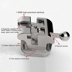 Ortodontik bukkal tüpler ile diş pasif <span class=keywords><strong>Roth</strong></span> 022 kendinden bağlayıcı parantez - Product Image 4