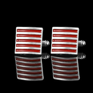 <span class=keywords><strong>Gemelos</strong></span> de <span class=keywords><strong>camisa</strong></span> francesa clásica, botón de puño de esmalte dorado plateado Azul Rojo Negro, venta al por mayor de accesorios de joyería para regalo de hombres - Product Image 4