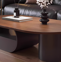Table basse en bois massif noyer prête à être expédiée, table à thé moderne gain de place pour petit appartement, prix direct usine