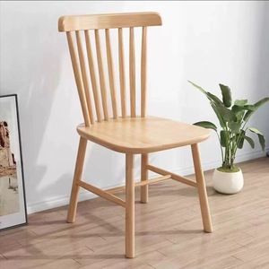 Sedia <span class=keywords><strong>in</strong></span> <span class=keywords><strong>Legno</strong></span> <span class=keywords><strong>Massello</strong></span> Personalizzata Stile Scandinavo per Ufficio, Sala da Pranzo, Ristorante e Salotto, Senza Braccioli - Product Image 2