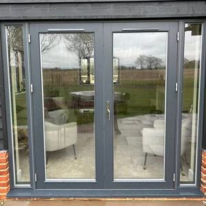 نووكسين فلوريدا مفصلات مقاومة للأعاصير مقاومة للصدمات باب قابل للتعديل من الألومنيوم باب مزدوج خارجي - Product Image 3