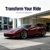 Film de protection de voiture en TPU rouge bordeaux auto-réparant, autocollants de changement de couleur de véhicule en cristal, autocollants PPF pour voiture 1,52*15M