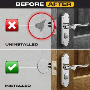 Stärkste Türstopper für die Wand 2 Zoll Selbstklebender Türknauf-Wandschutz Leiser Türpuffer Stoßdämpfender Türgriffstopper - Product Image 3