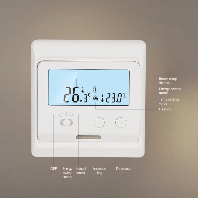 Controlador de calefacción central inalámbrico Termostato de habitación en sistema de calefacción de piso