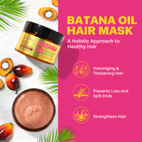 Shampooing et après-shampooing OEM/ODM, traitement capillaire à l'huile de Batana, masque capillaire anti-frisottis et réparateur en profondeur pour votre logo