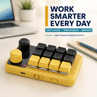Teclado Inalámbrico SIKAI de 12 Teclas con Doble Perilla, Teclado Macro Programable RGB 2.4G USB-C con Panel de Control de Atajos para Edición y Oficina