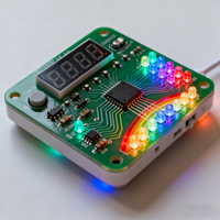 Circuit imprimé d'affichage circulaire LED RVB pour applications électroniques DIY et applications de synchronisation industrielle
