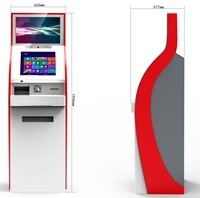 Fabricant de kiosques Distributeur automatique de cartes de fidélité SIM en libre-service à double écran Kiosque avec scanner de passeport