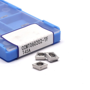 Inserto de carburo de tungsteno DINGLI CCMT060202-TF para trabajo en metal - Product Image 2