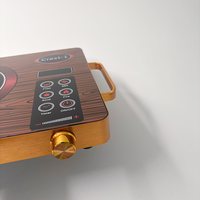 Cuisinière électrique infrarouge 3500W, plaque chauffante en céramique électrique portable avec poignée pour barbecue, soupe, friture, 220-240V